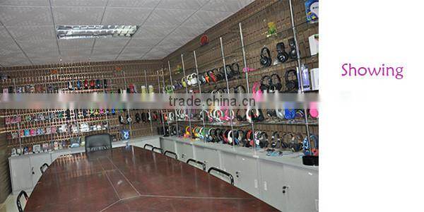 Glowing beautiful colors and shining with dazzling brilliance light earphones with remote