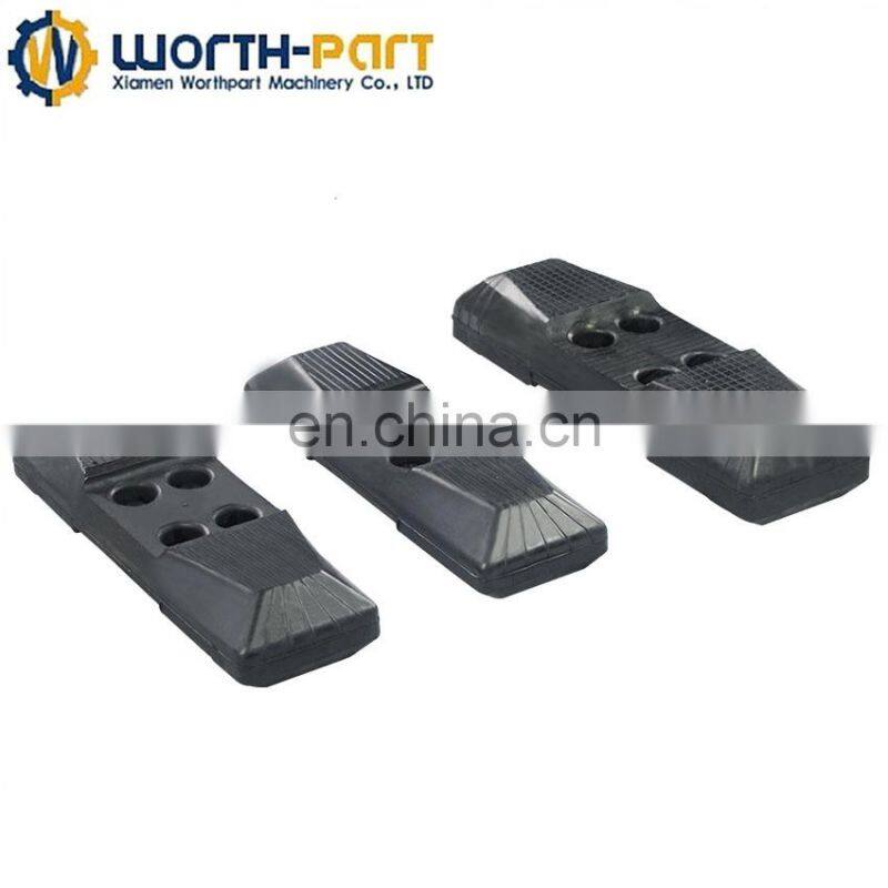 pc50 Rubber track pad for mini excavator steel track plate