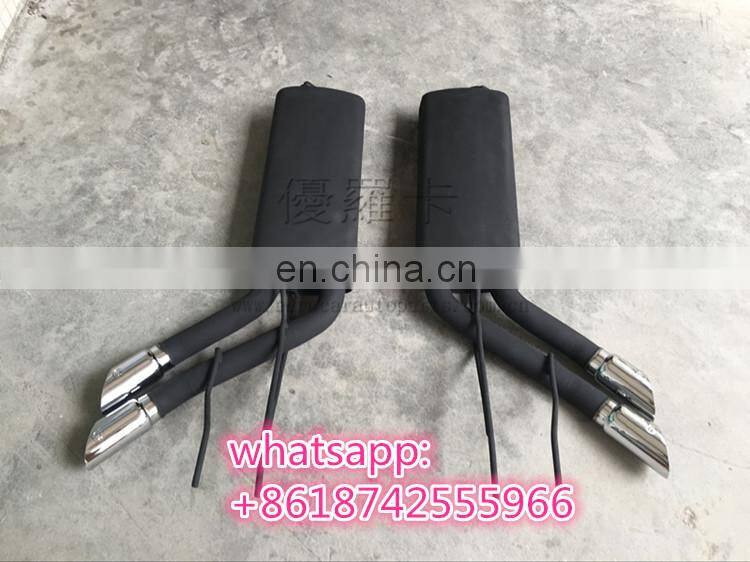 G CLASS W463 g63 g65 exhaust system for w463 g500 g63 g65 exhaust muffler tips B style sliver and black color