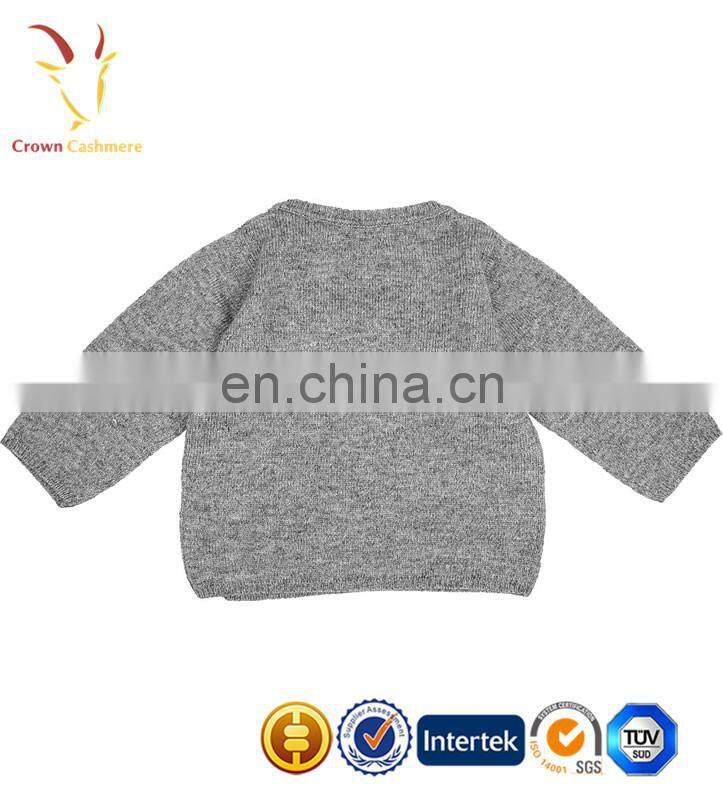 Solid Cashmere Plain Knitted Baby Girls Cardigans