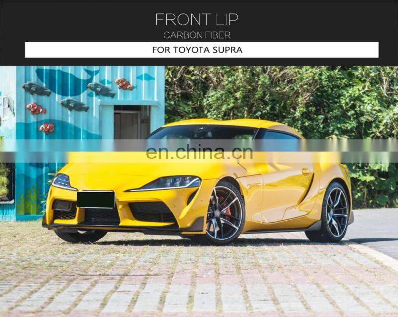 Reliable Carbon Fiber Front Bumper Slip for Toyota Supra 19-20