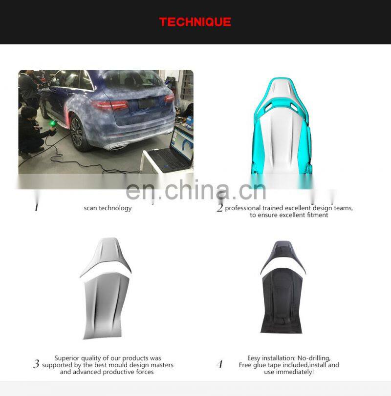 Dry Carbon Fiber W205 C63 Seat Back Covers for Mercedes Benz AMG A45 CLA45 GLA45 AMG GT 2014-2021