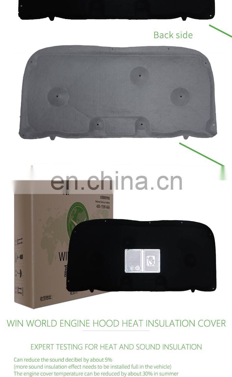 engine hood cover supplier for VW Golf 6  2010-2015 engine insulation hood bonnet