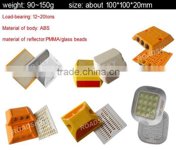 Durable Double Sides Customized 3M Reflector Plastic Road Studs