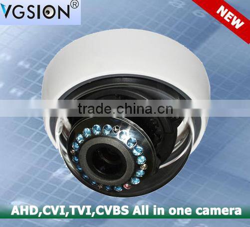 NEW Product PAL/NTSC Varifocal lens 720P TVI-AHD-CVI-CVBS All in one Dome Camera