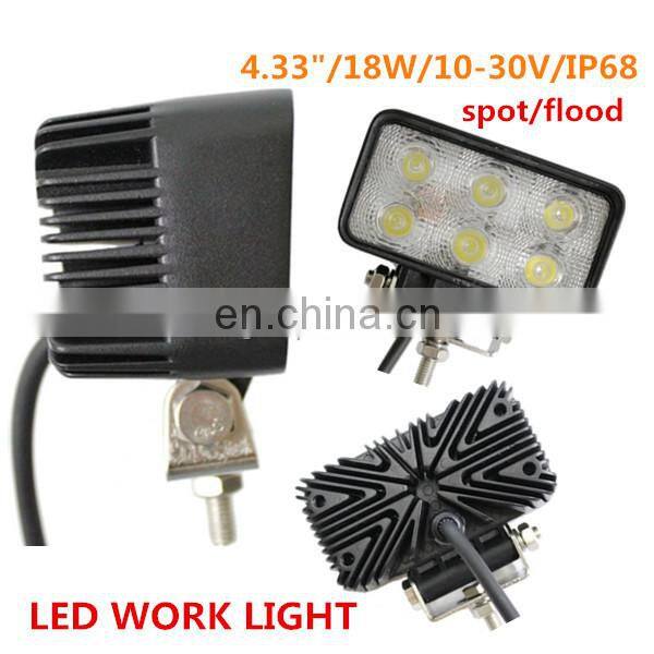 18w IP68 waterproof led work light led driving spot light LED819W