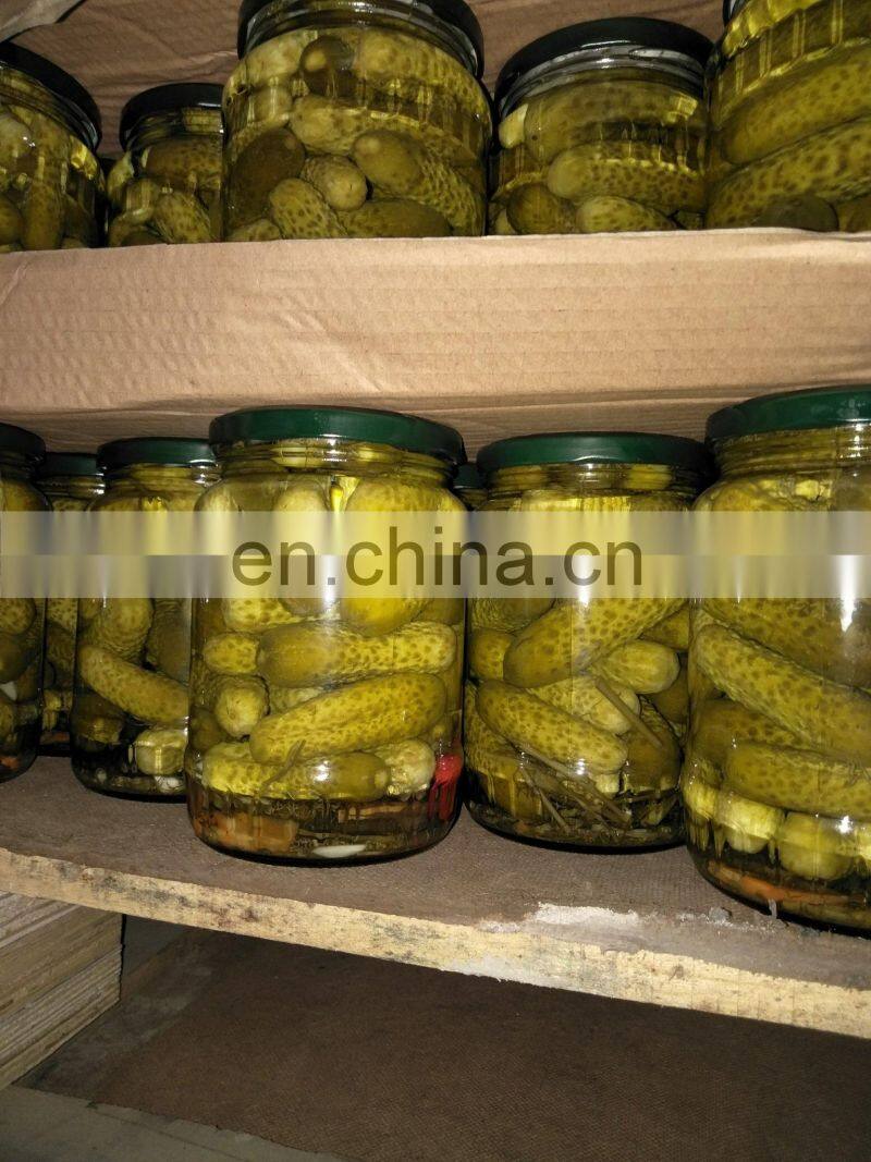 Pickled Cucumber/Gherkins in glass jar