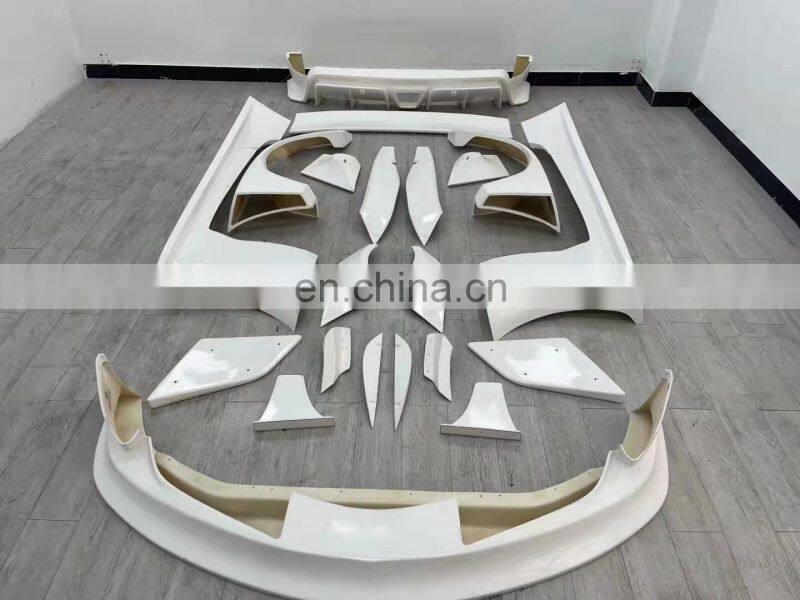 Runde Carbon Fiber Material For LB Style Toyota Supra A90 Wide Body Kit Front Bumper Rear Bumper Side Skirt Spoiler