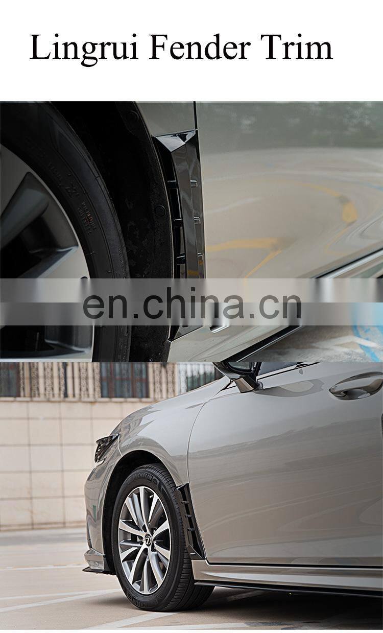 Runde New Arrival For 18-21 Lexus ES large Body Kit Front Bumper Rear Bumper Side Skirt Fog Lamp Frame Rearview Mirror Shell