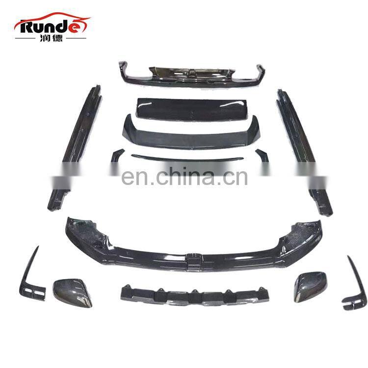Runde Car Modification Limited Edition Body Kits For Bentley Bentayga W12 Carbon Fiber Front Rear Bumper Lip Side Skirt