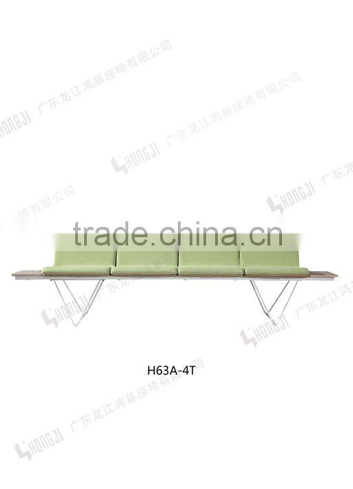 European design Curve plywood waiting chair airport chair public seating H63B-3F-V