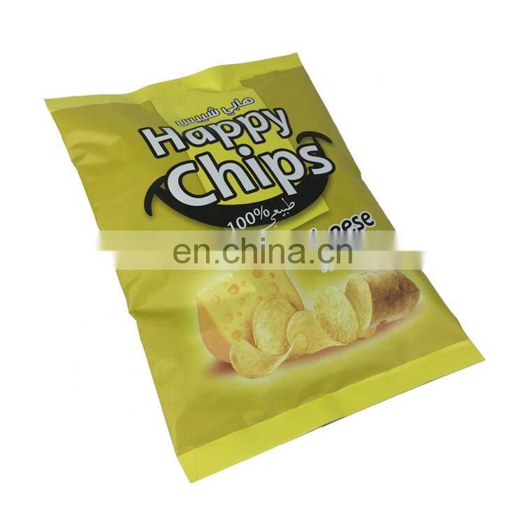 wholesale back sealer packaging aluminum foil bags for potato chips/snacks