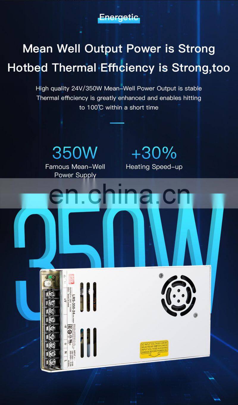 noiseless large build size CR 10V2 3d printer kit with top-quality innovatory 3d printing printer accessories filament