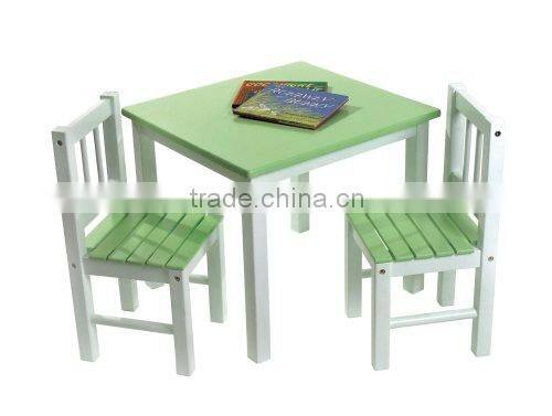 2015 High-grade handmade customized kid's wooden table and chairs