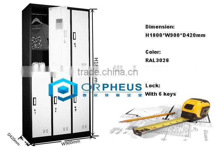 China Factory Wholesale Price Sports Anti-damp TypeSteel Storage Lockers For Public Place