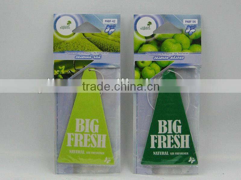 oval cheap simple hang car air freshener