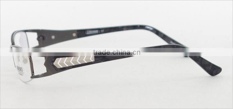 Half-rim Metal High Class Fashion Cheap Plastic Glasses Frames Spectacles Glasses Frames
