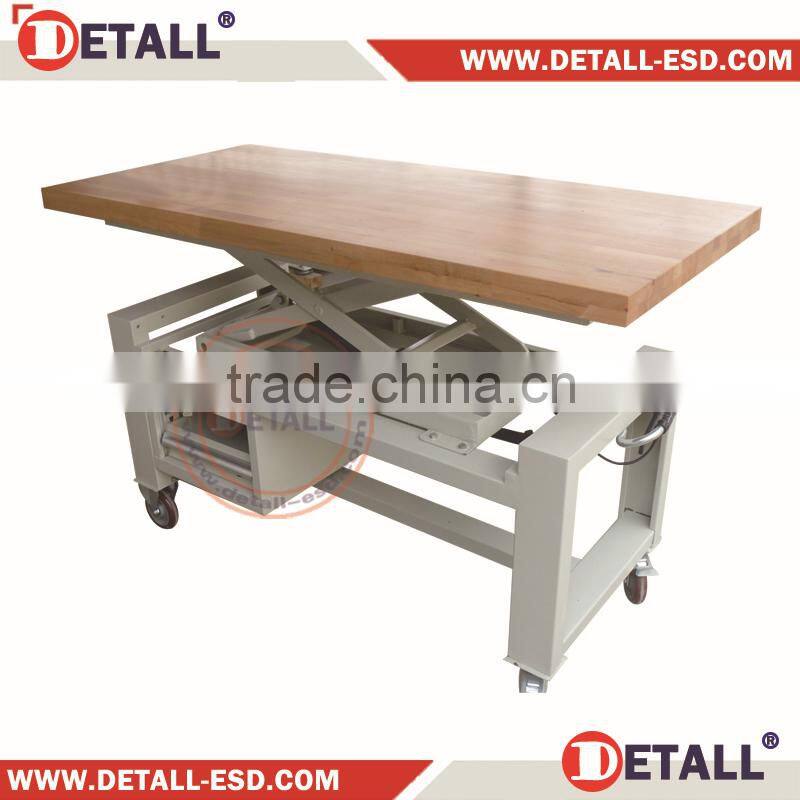 Movable electronics workbench with drawer (Detall)