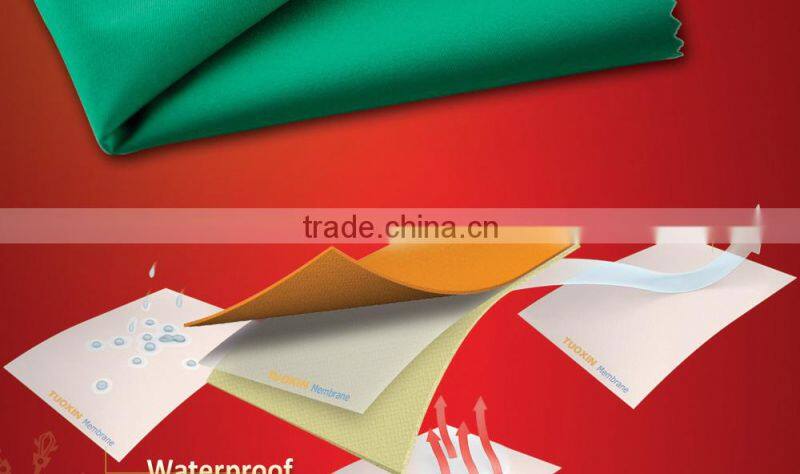 TPU Film Laminated Waterproof Breathable Sportswear Fabric