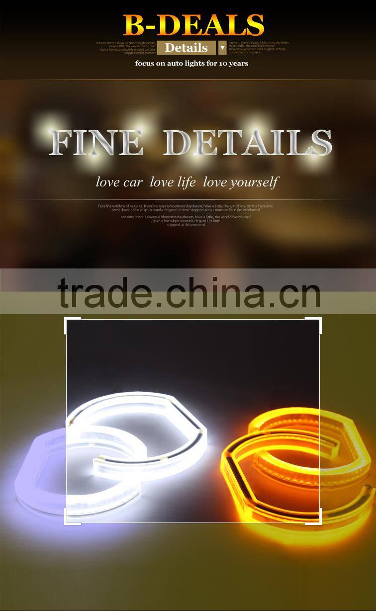 2015 CE certificate hot Selling led car headlights crystal angel eyes for bmw e90