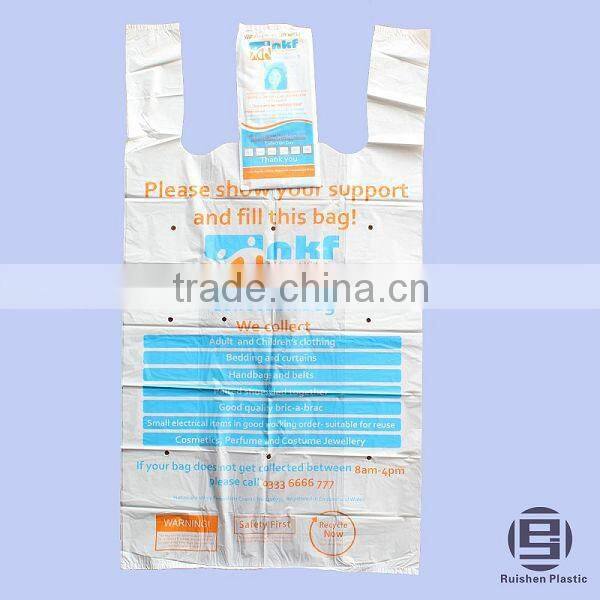 PDSA Biodegradable PE Printed Plastic Charity Bag For Collection
