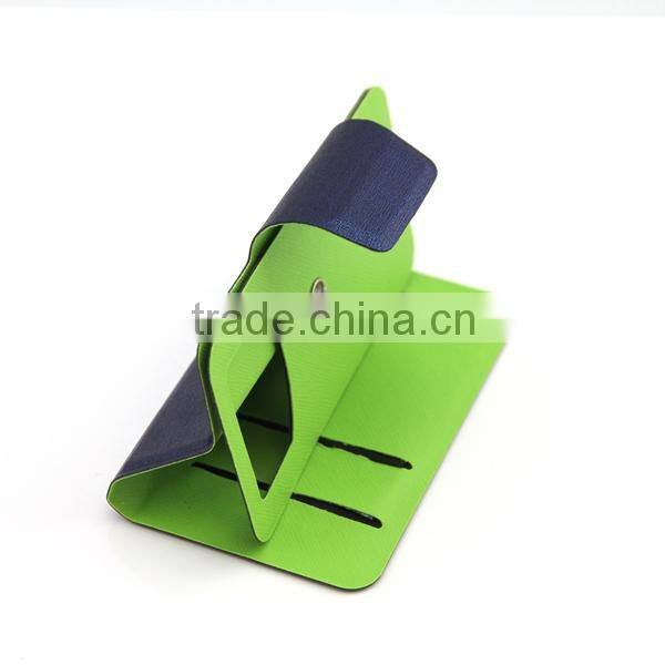Multifunction 360 Rotating PU Leather cover with magic sticker for various mobile phone with stand and wallet with factory price