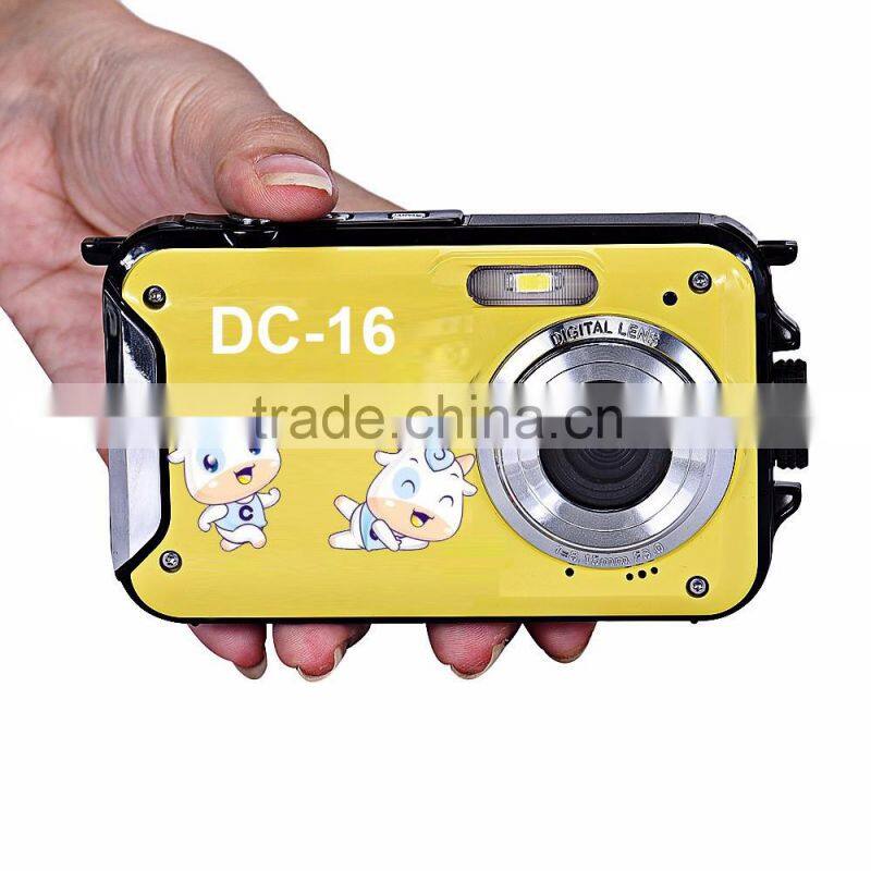 winait 24mp/20mp dual display waterproof camera digital with double screen