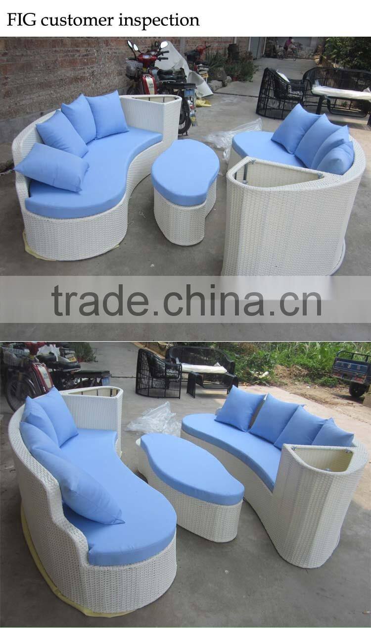 Personality New Design Rattan Furniture Sofa Wicker Beach Craft Garden PE Modern Vietnam poly Rattan Furniture