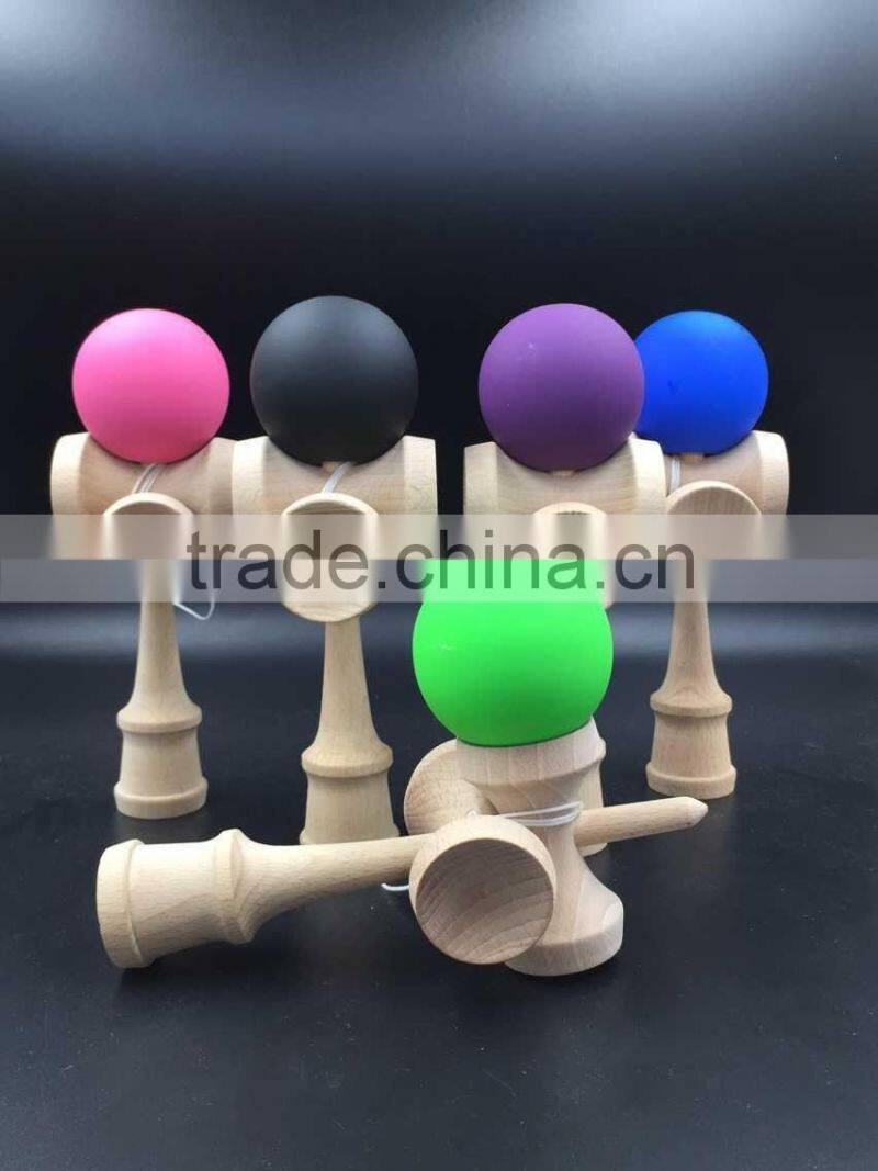 High quality wholesale wooden rubber paint kendama toy