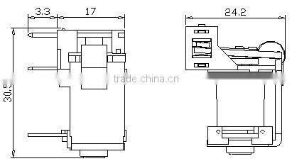 Automotive power relays mini PCB relay 5 pin 6 pin 12V 220V 30A WM690