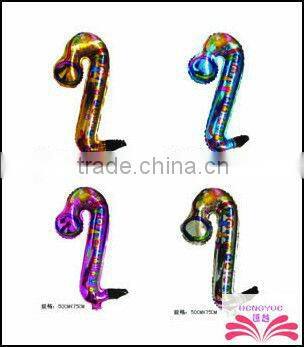 Saxophone shape foil balloon