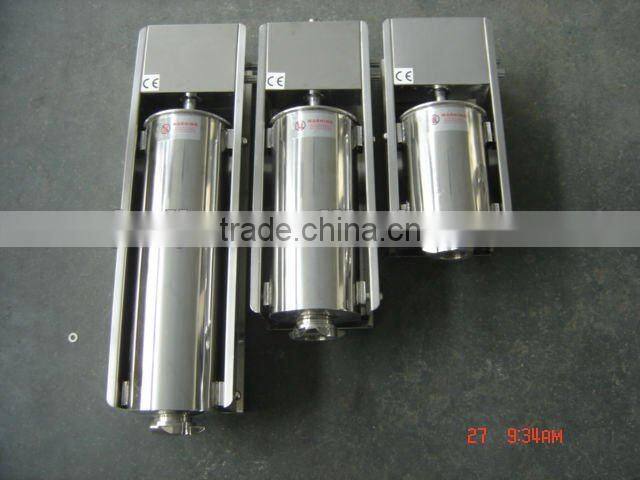 Food processing machinery for sausage stuffer