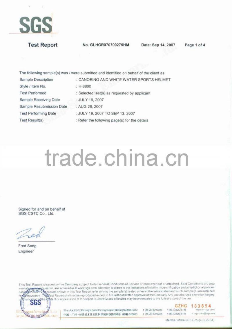 Comfortable leader water sports rafting safety helmets