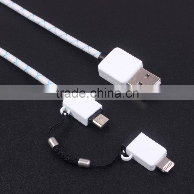 Coolsell MFi 2 in 1 USB cable original MFi cable 2 in 1 USB cable