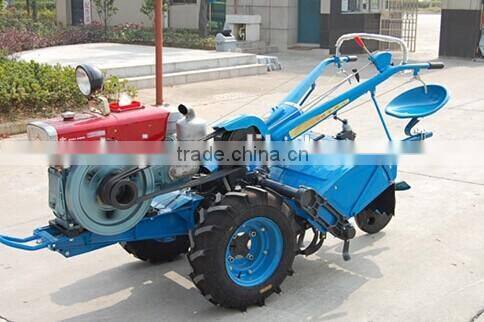 2014 hot sales walking tractor with plough and tiller and grass mower and trailer
