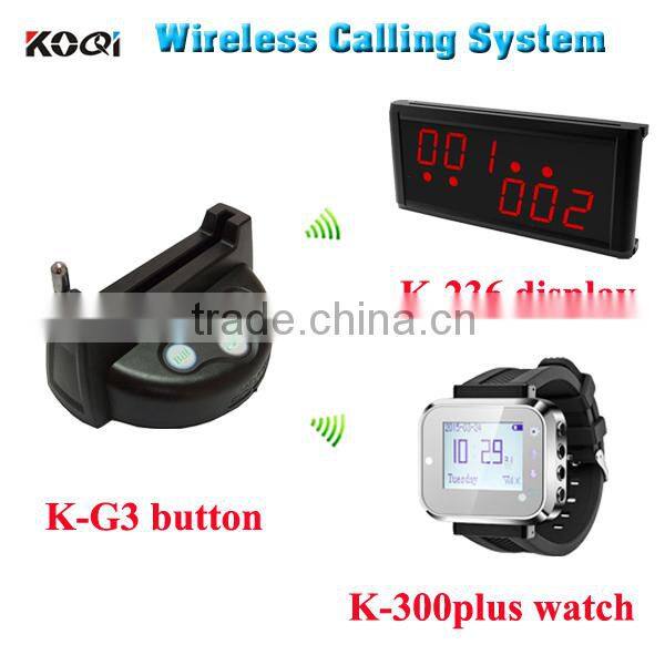 wireless queue management system for restaurant in 433mhz with menu holder hot sales