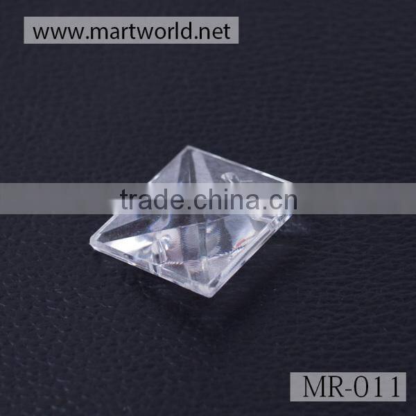 Square transparent sewing crystals for wedding decorations&garments(MR-011)