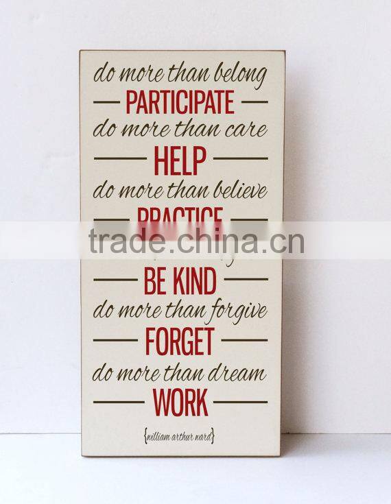 wooden wall hanging sign deco for notice