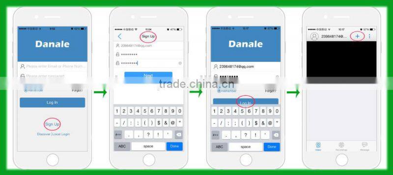 High quality 4CH Varifocal H.264 IP Camera NVR