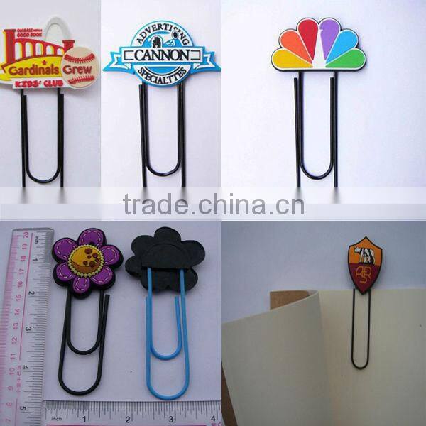 Manufacturing Personalized Shape 3D PVC Unique Paper Clips