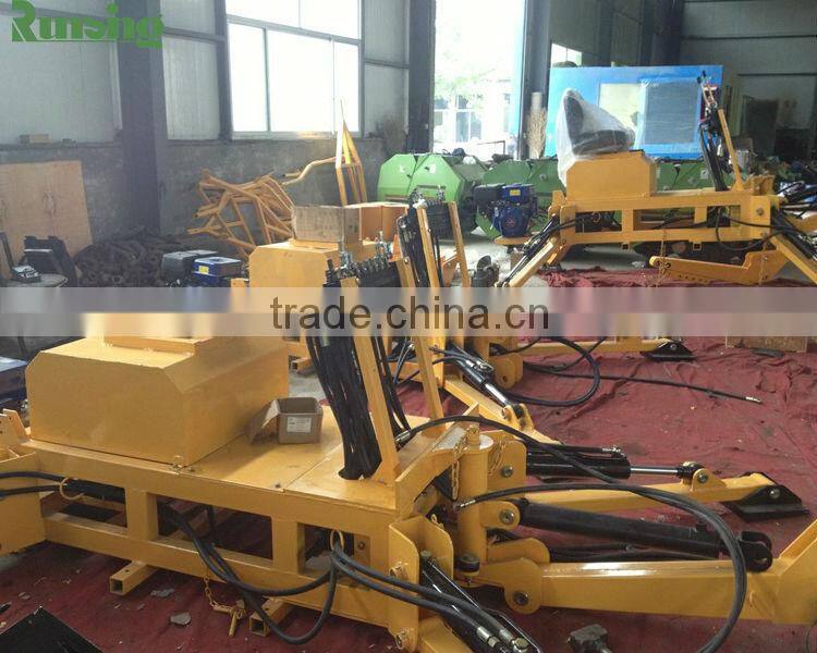 Mini excavator manufacturer factory direct RXDLW-13 13hp petrol towable backhoe