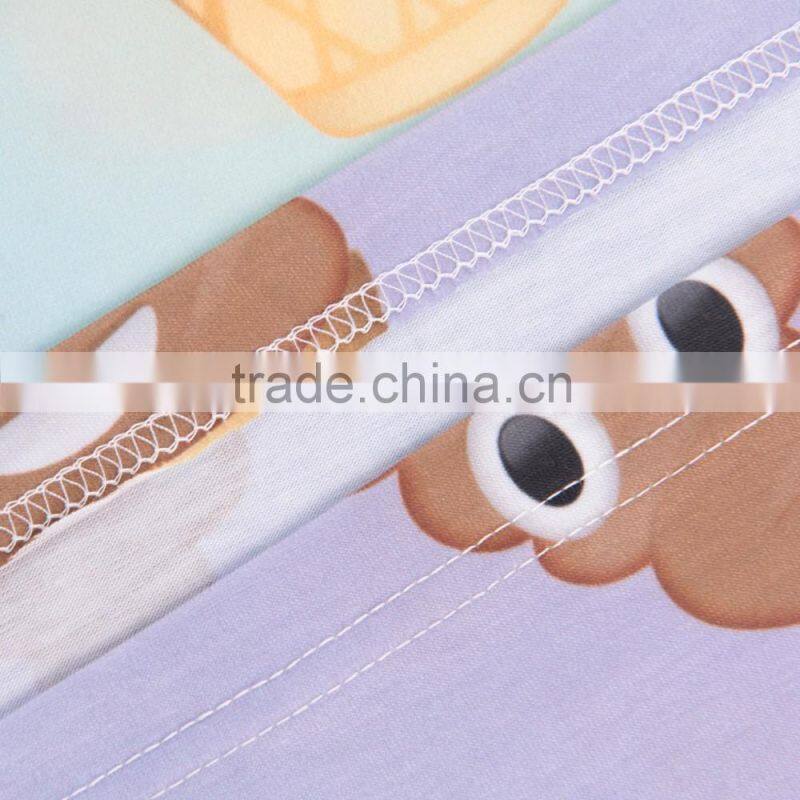 3D T shirt Emoji Icecream Poop Print Custom Girls T shirt Online Shopping