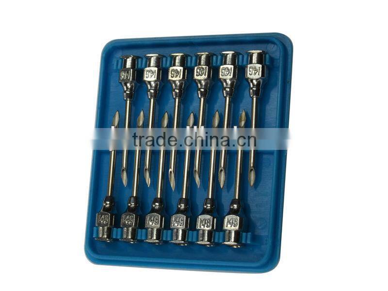 WJ307 13mm hub luer lock SS cannula veterinary needles