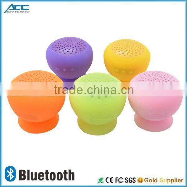 Alibaba facotry wholesale sucker mini mushroom bluetooth speaker for iPhone