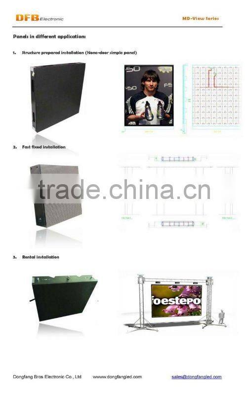 DFB indoor full color led display with Taiwan Epistar Leds