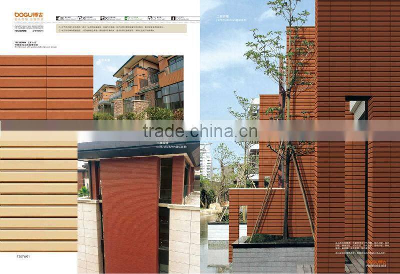 60x240mm Mountain extruded facade exterior wall clay brick