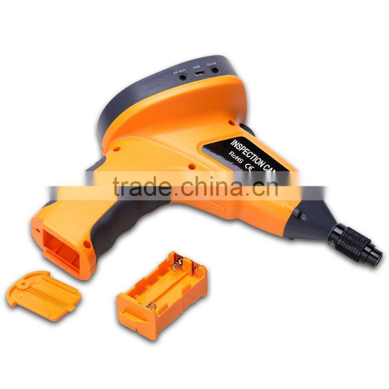 DVR 9.8mm Endoscope Borescope Zoom Recordable Rotation 1m Cable Video 2.4" Inspection Camera