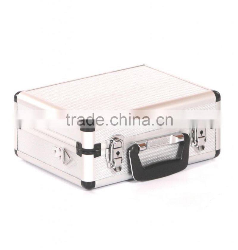 Crystal aluminium hard camera photography flight carry case storage box silver