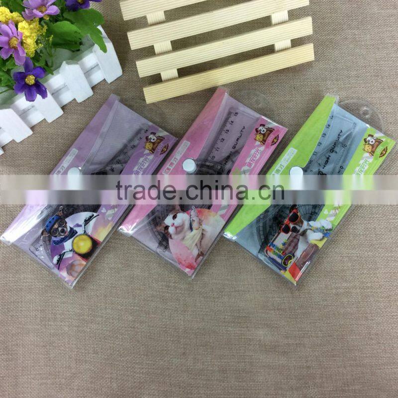 High Qulity Factory Direct Sale Plastic Student ruler set