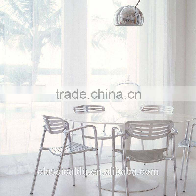 Oval Marble Top Dining Table, Oval Dining Table Marble, Oval Marble Dining Table CT-605